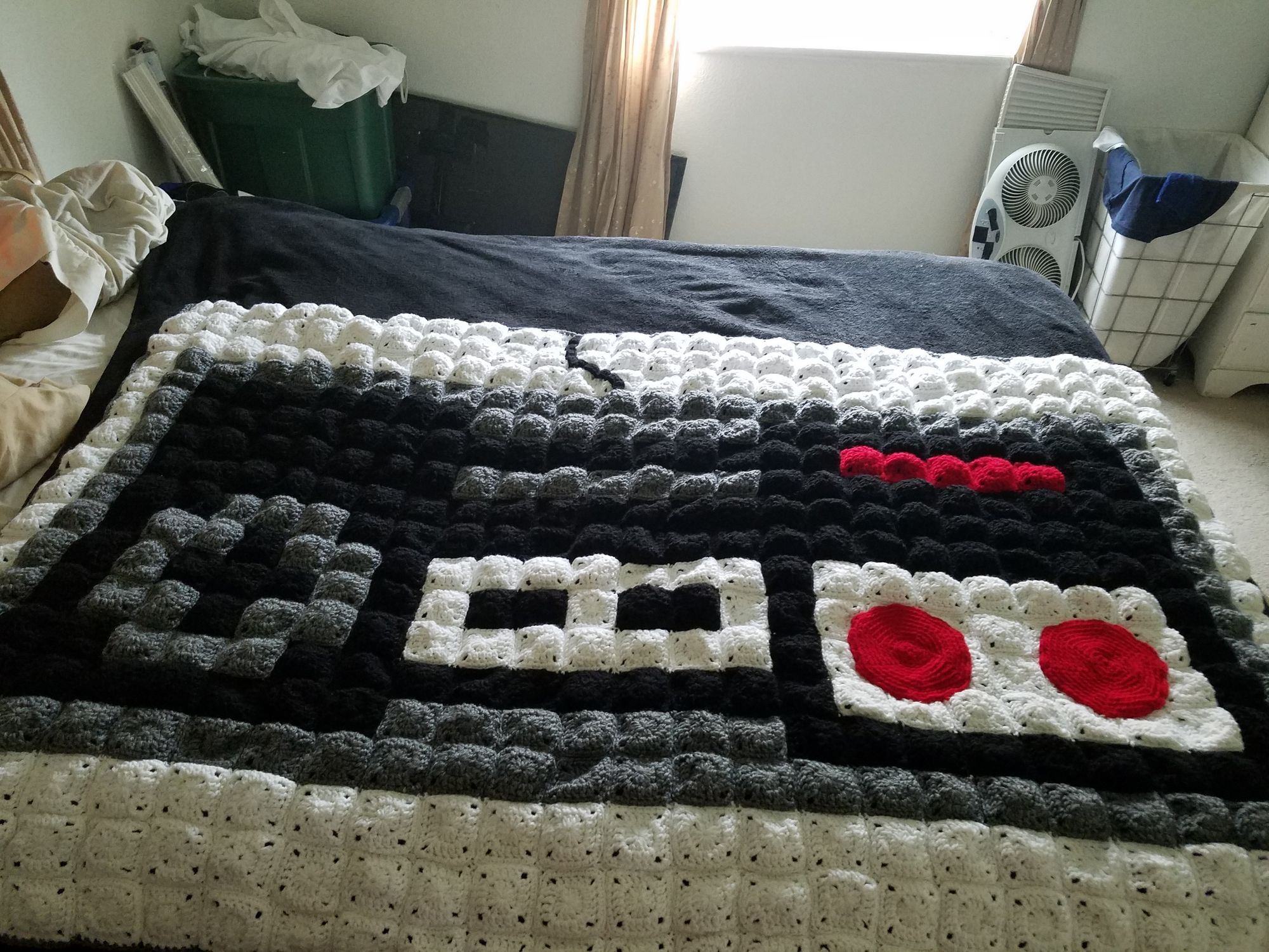 Crocheted Nintendo Controller Blanket