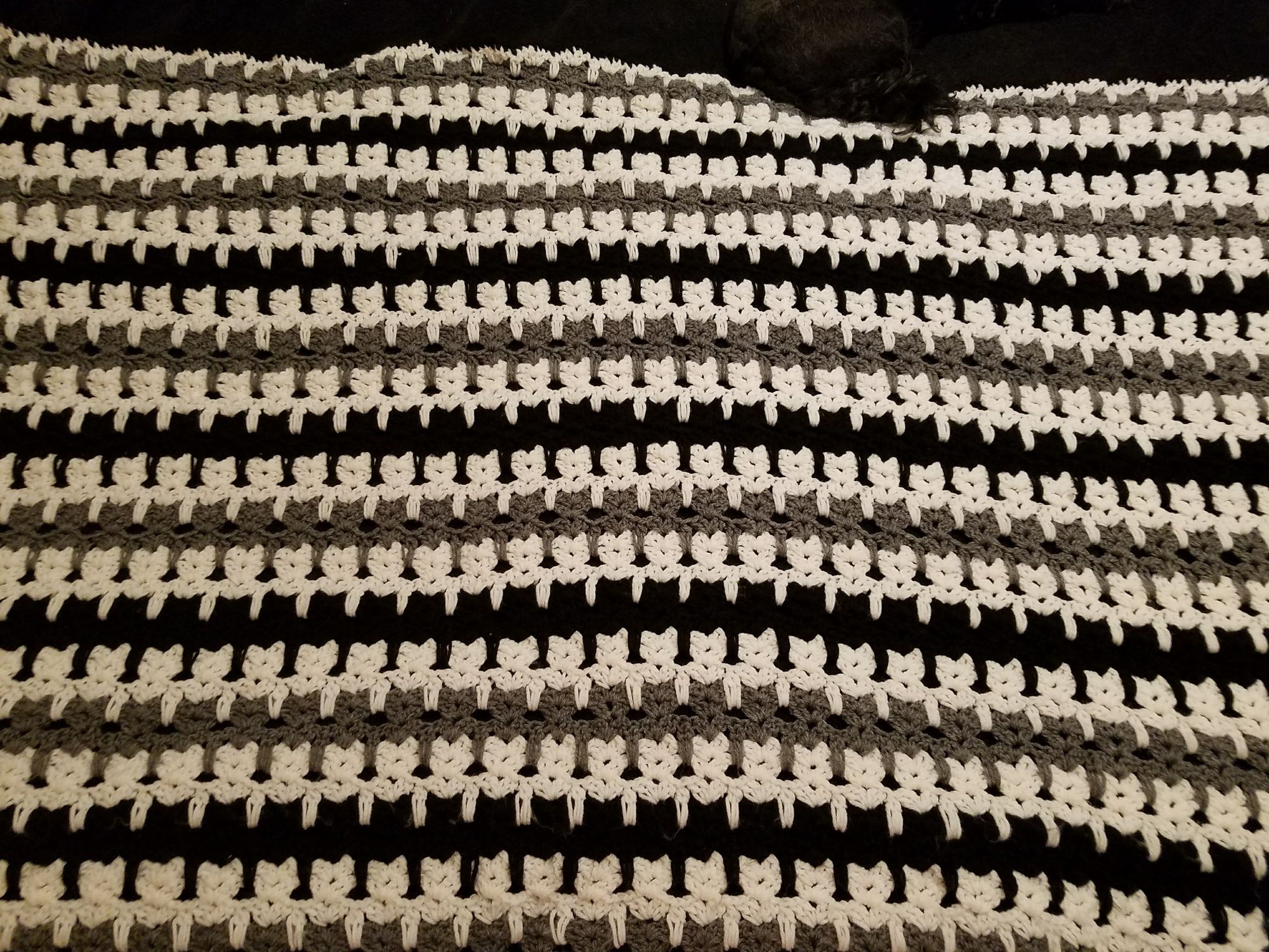 Crocheted Cat Stitch Blanket
